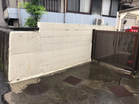 岡山県　玉野市　浴室　塀　塗装工事　無料見積り　H邸様