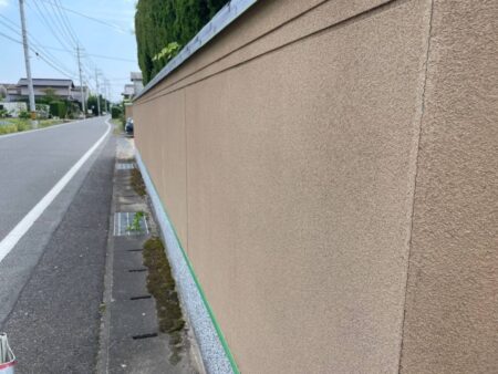 都窪郡　M様邸　塀・門木塗装工事